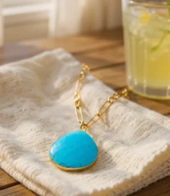 Turquoise Pendant Necklace 11 Turquoise Pendant Necklace -Ghost London 03481F90 BBE1 4334 B1BF BC32441738E9