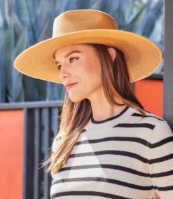 Wide Brim Palm Leaf Hat -Ghost London 06 27 23 KK10424