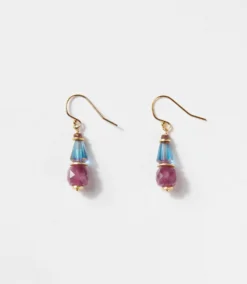 Ruby And Blue Glass Earrings -Ghost London 09F5F3E1 BBCF 4B6C 88A5 35BD97AA7B2B