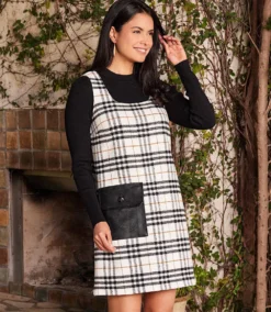 Plaid Shift Dress