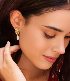 Reflection Drop Earrings -Ghost London 1661C768 4EFC 4BB8 A10C FC08EEE71A1D