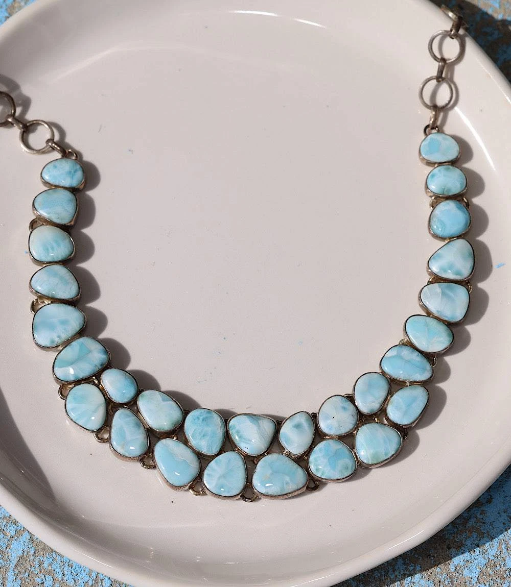 Larimar Station Necklace 8 Larimar Station Necklace - Image 6