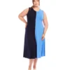 Plus Size Sleeveless Colorblock Midi Dress 1 Plus Size Sleeveless Colorblock Midi Dress -Ghost London 1L13031W NBL karenkane 2025 Spring 00 1