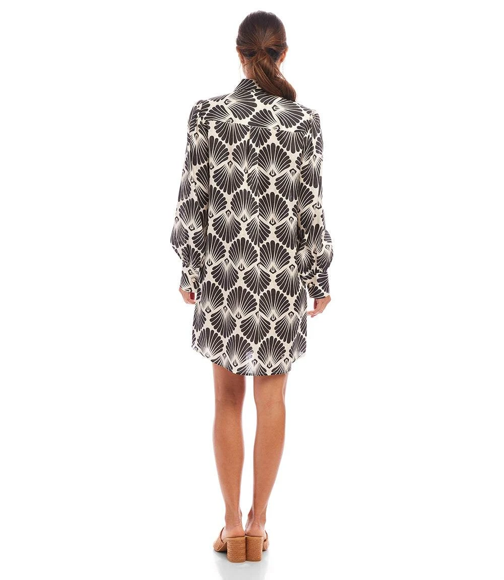 Blouson Sleeve Linen Shirtdress 6 Blouson Sleeve Linen Shirtdress - Image 4