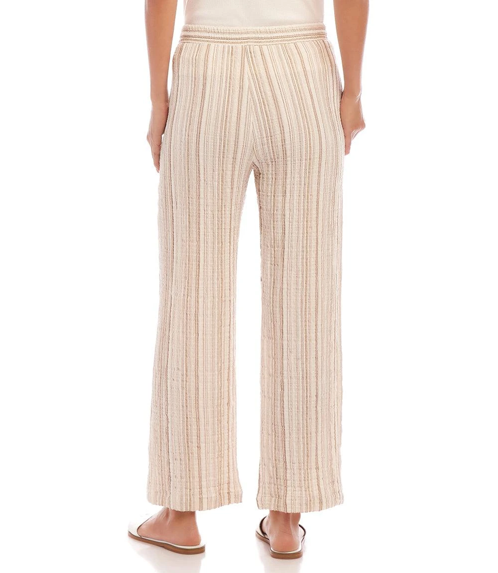 Metallic Stripe Drawstring Ankle Pants 6 Metallic Stripe Drawstring Ankle Pants - Image 4