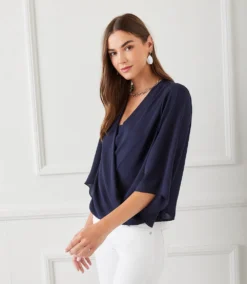 Drape Front Crossover Top