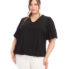 Plus Size Puff Sleeve Top