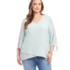 Plus Size Bracelet Sleeve Asymmetric Top -Ghost London 1L25029W FIJI karenkane 2025 Spring 01