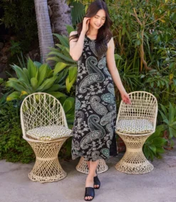 Petite Size Sleeveless Midi Dress