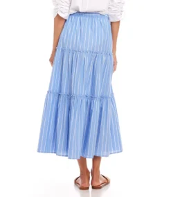 Stripe Tiered Midi Skirt -Ghost London 1L27100 STP karenkane 2025 Spring 00 4
