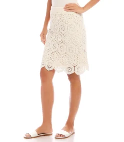 Crochet Skirt -Ghost London 1L60003 NAT karenkane 2025 Spring 00 2