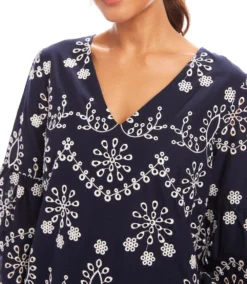 Flare Sleeve Embroidered Dress -Ghost London 1L70227 karenkane 2025 Spring 00 4