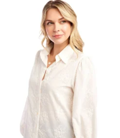 Embellished Puff Sleeve Shirt -Ghost London 1L70235 CRE karenkane 2025 Spring 00 4