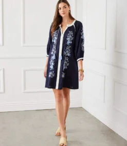 Blouson Sleeve Embroidered Peasant Dress -Ghost London 1L70238 NAV karenkane 2025 Spring 00 1
