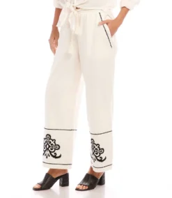 Embroidered Drawstring Ankle Pants 10 Embroidered Drawstring Ankle Pants -Ghost London 1L70242 CRE karenkane 2025 Spring 00 2