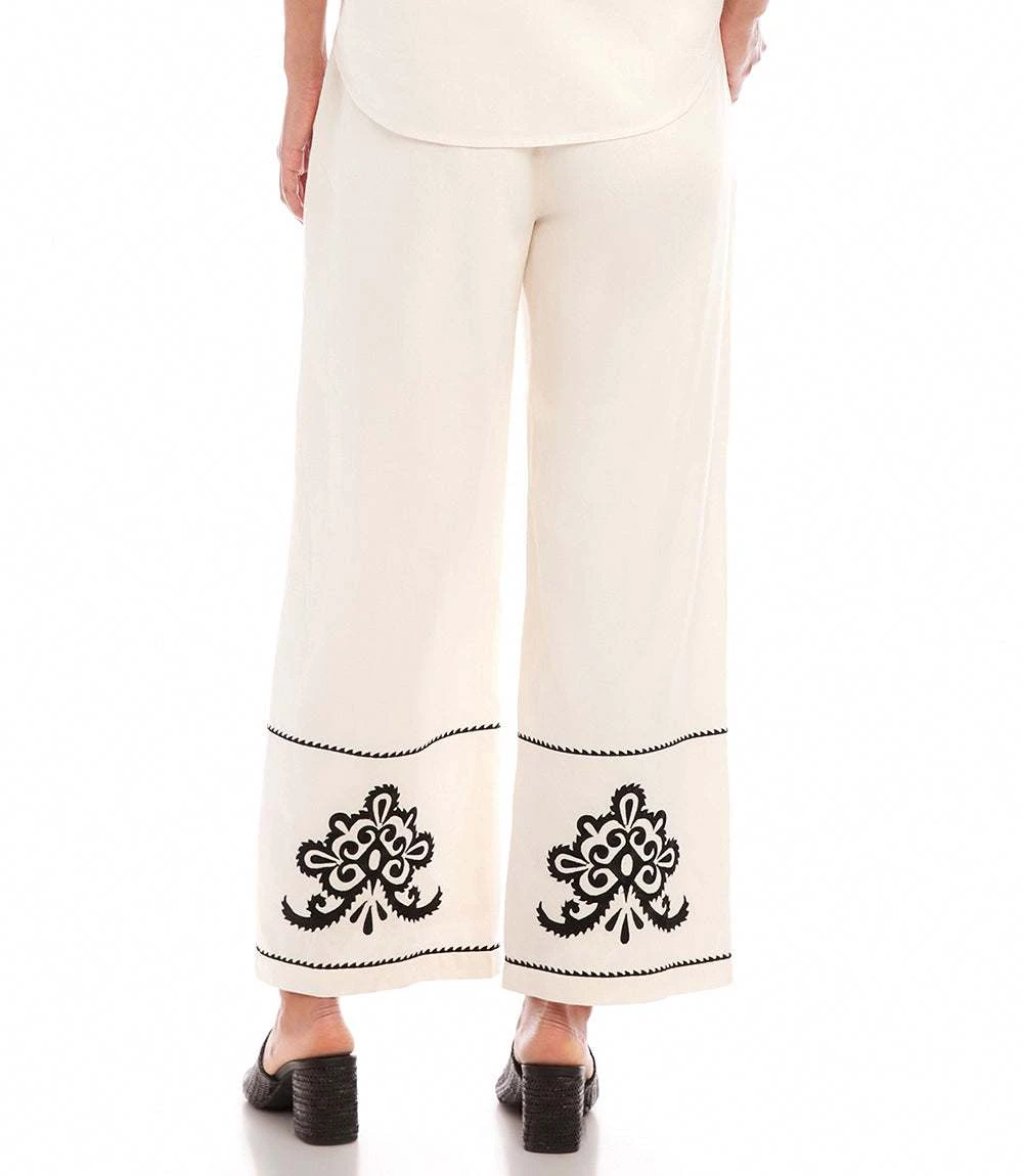 Embroidered Drawstring Ankle Pants 6 Embroidered Drawstring Ankle Pants - Image 4