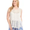 Plus Size Lace Trim Sleeveless Top -Ghost London 1L70243W OWH karenkane 2025 Spring 00 1