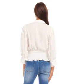 Embroidered Smock Waist Blouse 11 Embroidered Smock Waist Blouse -Ghost London 1L70244 CRE karenkane 2025 Spring 00 3