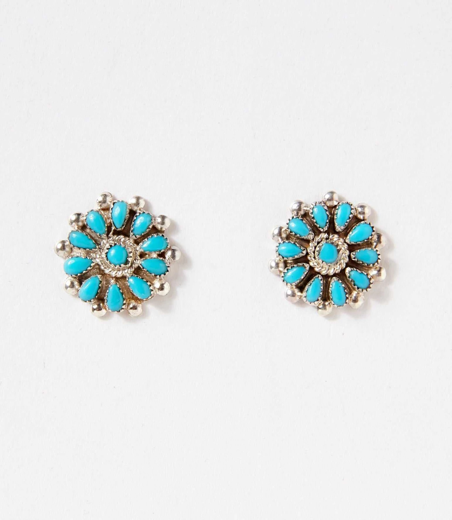 Turquoise Cluster Earrings 7 Turquoise Cluster Earrings - Image 5
