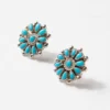 Turquoise Cluster Earrings -Ghost London 2025 01 15 Delivery Jewelry Turqoise 17365