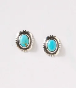 Turquoise Stud Earrings -Ghost London 2025 01 15 Delivery Jewelry Turqoise 17366