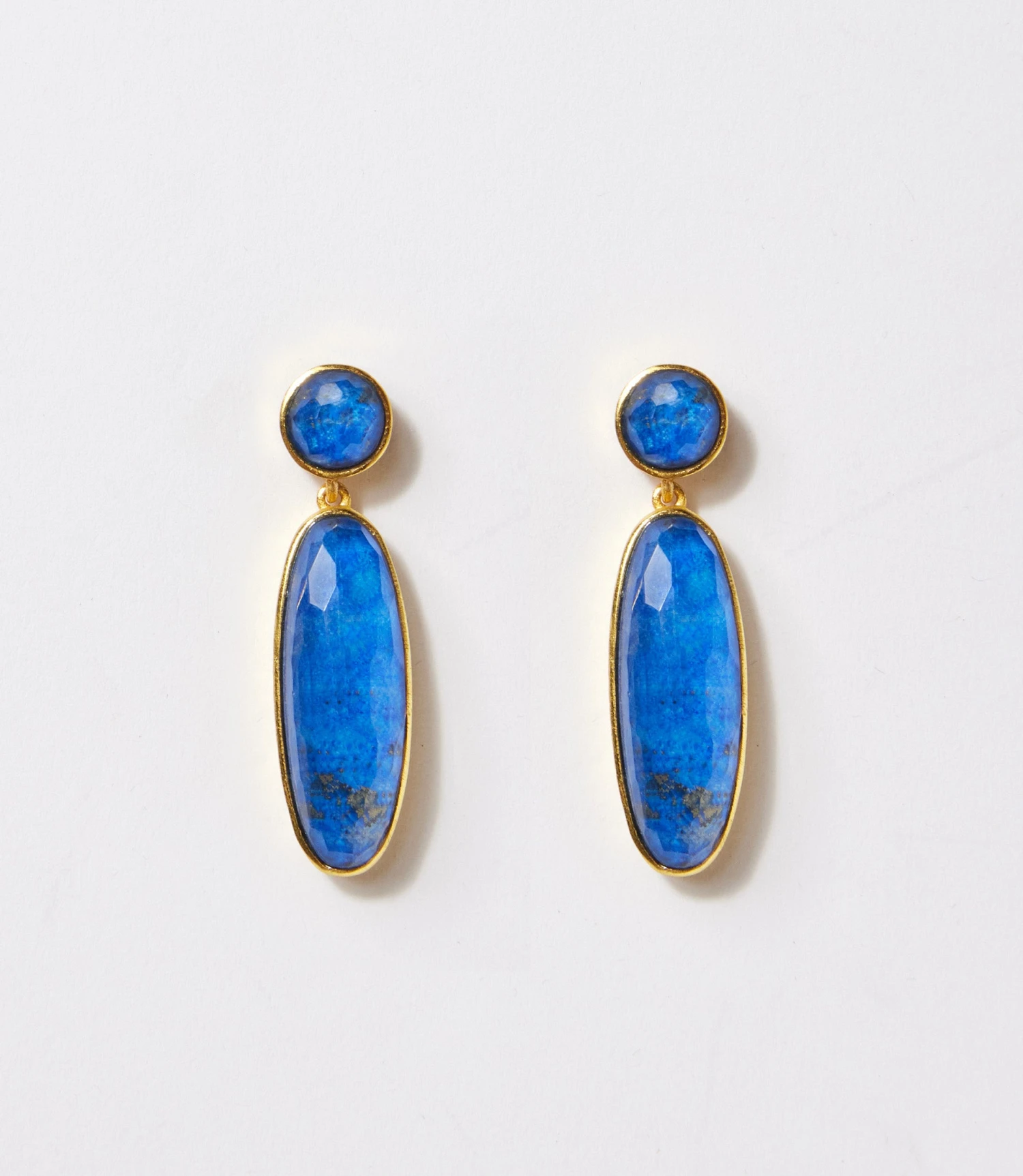 Lapis Crystal Earrings 4 Lapis Crystal Earrings - Image 2
