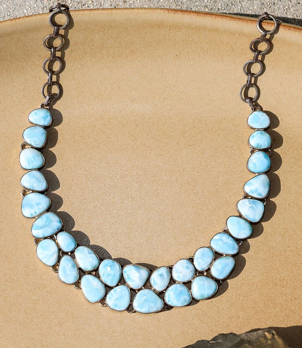 Larimar Station Necklace 5 Larimar Station Necklace - Image 3