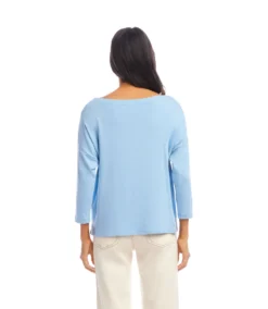 3/4 Sleeve Boatneck Top -Ghost London 2L05512 LAK karenkane 2025 Summer 00 3