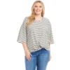 Plus Size Stripe Flare Sleeve Pick Up Top -Ghost London 2L20402W WWB KK 2025 Summer 00 1