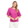 Puff Sleeve Textured Top -Ghost London 2L20803 ORC KK 2025 Summer 00 1 1