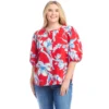 Plus Size Puff Sleeve Button-Front Shirt -Ghost London 2L22401W PRT karenkane 2025 Summer 00 1