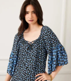 Contrast Ruffle Hem Dress -Ghost London 2L28101 PRT karenkane 2025 Summer 00 2