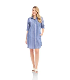 Roll Tab Stripe Shirtdress -Ghost London 2L70115 STP karenkane 2025 Summer 00 3
