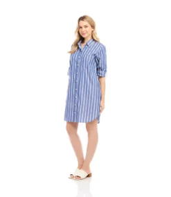 Roll Tab Stripe Shirtdress -Ghost London 2L70115 STP karenkane 2025 Summer 00 4