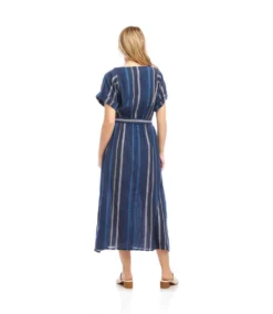 Embroidered Cuffed Sleeve Midi Dress 16 Embroidered Cuffed Sleeve Midi Dress -Ghost London 2L70137 MUL KK 2025 Summer 00 7