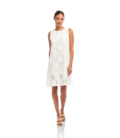 Sleeveless Embroidered Shift Dress -Ghost London 2L70254 IVO karenkane 2025 Summer 00 3
