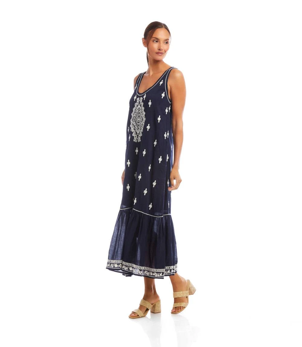 Embroidered Sleeveless Midi Dress 7 Embroidered Sleeveless Midi Dress - Image 5