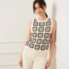 Patchwork Crochet Sweater Tank -Ghost London 2L89111 MUL KK 2025 Summer 00 6