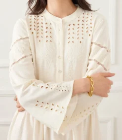 Flare Sleeve Embroidered Tiered Dress 14 Flare Sleeve Embroidered Tiered Dress -Ghost London 2L92605 CRE KK 2025 Summer 00 6