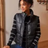 Faux Leather Quilted Puffer Vest -Ghost London 3F097F1E 65BD 4042 A2EC E712128C84F8