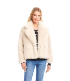 Cropped Faux Fur Jacket -Ghost London 3L09902 STO karenkane 2025 fall 00 6