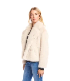 Cropped Faux Fur Jacket -Ghost London 3L09902 STO karenkane 2025 fall 00 7