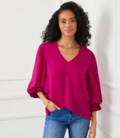 Layered Sleeve Asymmetric Top 13 Layered Sleeve Asymmetric Top -Ghost London 3L25011 MAG karenkane 2025 fall 00 1