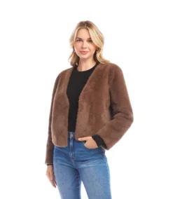 Reversible Faux Fur Jacket 22 Reversible Faux Fur Jacket -Ghost London 3L33400 BRO karenkane 2025 fall 00 8