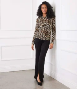 Long Sleeve Crossover Side-Shirred Top -Ghost London 3L37700 LEO karenkane 2025 Fall 00 3