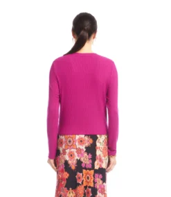 Ribbed Long Sleeve Drape Front Crossover Top -Ghost London 3L37800 MAG karenkane 2025 fall 00 3