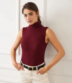 Ribbed Turtleneck Tank 12 Ribbed Turtleneck Tank -Ghost London 3L56012 WIN karenkane 2025 fall 00 4