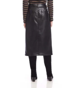 Faux Leather Midi Skirt 20 Faux Leather Midi Skirt -Ghost London 3L69900 BLK karenkane 2025 Fall 00 3