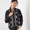 Long Sleeve Embroidered Shirt 2 Long Sleeve Embroidered Shirt -Ghost London 3L70135 BKTN karenkane 2025 fall 00 2