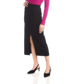 Faux Suede Front Slit Skirt 11 Faux Suede Front Slit Skirt -Ghost London 3L71510 BLK karenkane 2025 fall 00 3